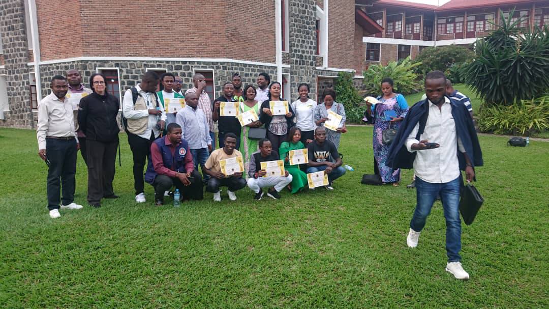 Remise des brevet aux laureats de la formation de la plate forme monitoring de protection  organisé par Cluster de protection , annimé par KOTONGO/HTR,HCR et DCA. GOMA/2024